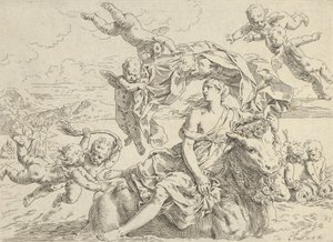 Znásilnění Evropy, cca 1636. od Simone Cantarini