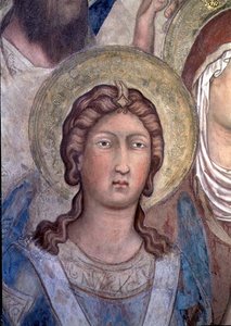 Maesta: možná svatý Michael od Simone Martini