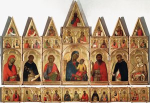 Polyptych svaté Kateřiny, 1320 od Simone Martini