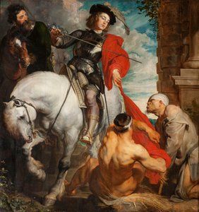 Svatý Martin sdílí svůj plášť, 1625.