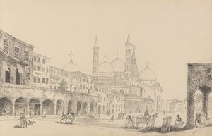 Album 30 pohledů v Tyrolsku a Itálii: Kostel svatého Antonia - Padova 3.r.listopadu 1840