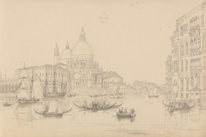 Album 30 pohledů v Tyrolsku a Itálii: Kostel St. Maria della Salute 10. listopadu 1840 od Sir Charles D