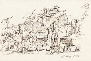 Bojová scéna od Sir David Wilkie