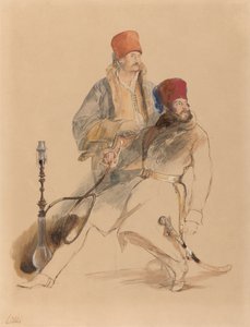 Kapitán Leigh a jeho Dragoman od Sir David Wilkie