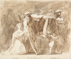 Scéna od Quentina Durwarda od Sir David Wilkie
