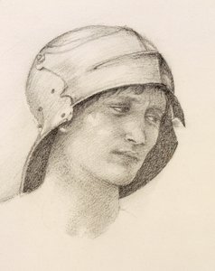 Žena v klobouku, detail ze skicáku, c1880.