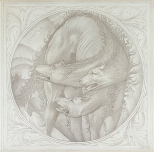 Cerberus, 1872-1875 od Sir Edward Coley Burne Jones