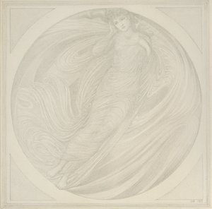 Eurydice plovoucí mezi plameny, 1872-1875 od Sir Edward Coley Burne Jones