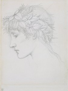 „Hlava korunovaná listy“, 1897. od Sir Edward Coley Burne Jones