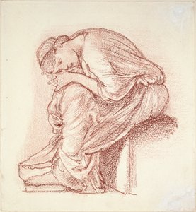 Sedící postava ženy, konec 19. století od Sir Edward Coley Burne Jones