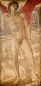 Trojský triptych - Studie pro lásku podmaňující zapomnění, 1875. od Sir Edward Coley Burne Jones