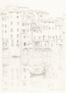 Pohled na Arno, Florencie od Sir Edward John Poynter