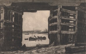 Rozpětí starého Battersea Bridge od Sir Frank Short