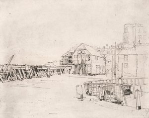 Vor „Lusitania“ na molu Broadstairs od Sir Frank Short