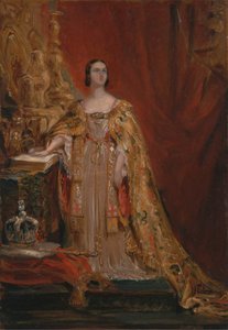 Královna Viktorie skládající korunovační přísahu, 28. června 1838