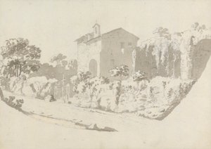 Ermitáž poblíž Albano od Sir George Howland Beaumont seventh Baronet