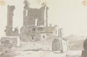 Ruiny mimo Řím od Sir George Howland Beaumont seventh Baronet