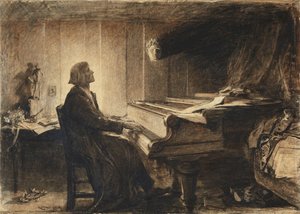 Franz Liszt u klavíru, 1904.
