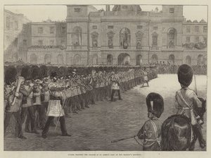 Stráže trooping Colours v St James