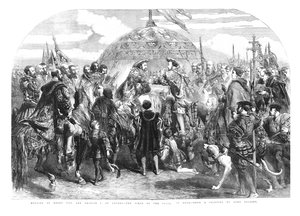 Setkání Jindřicha VIII. a Františka I. v Ardres - Pole zlatého plátna, 1520, 1855 od Sir John Gilbert
