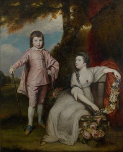 George Capel, vikomt Malden 1757-1839 a lady Elizabeth Capel 1755-1834, 1768.