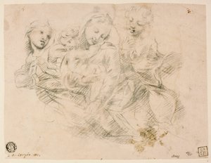 Madona s dítětem a dvěma anděly od Sir Joshua Reynolds