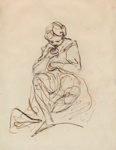 Studie sedící ženy od Sir Joshua Reynolds