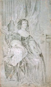 Portrét Kateřiny z Braganzy 1638-1705, 70. léta 17. století.