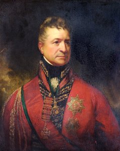 Portrét generálporučíka Sira Thomase Pictona, britského vojáka, c1815.