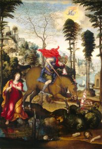 Svatý Jiří a drak, pravděpodobně 1518.