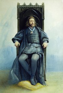 Velkovévoda Konstantin Konstantinovič jako Hamlet v divadelní hře Williama Shakespeara 21. února 1899, 1899 od Sofia Ivanovna Kramskaya