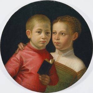 Dvojportrét chlapce a dívky z rodiny Attavantiových od Sofonisba Anguissola