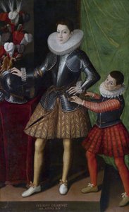 Giuliano Cesarini (mladší) (1466-1510), věk 14 let - Obraz Sofonisba Anguissola (asi 1532-1625) - asi 1586 - Olej na plátně - 186x115 - Soukromá sbírka od Sofonisba Anguissola