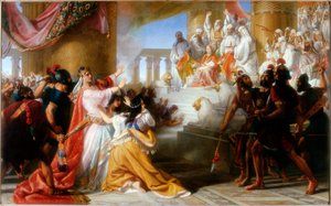 Athaliášovo zděšení při korunovaci Joaše, kolem roku 1858