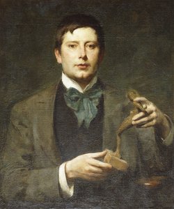 Portrét sochaře George Framptona od Solomon Joseph Solomon