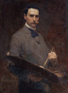 Autoportrét, kolem roku 1896 (olej na plátně)