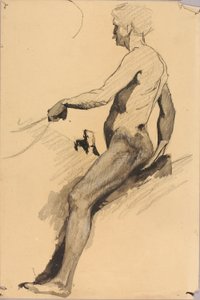 Studie jezdeckého pomníku (generál John B. Gordon)