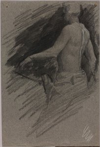 Studie jezdeckého pomníku od Solon H. Borglum