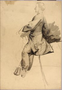 Studie jezdeckého pomníku od Solon H. Borglum