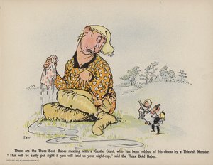 Ilustrace k filmu Další příhody tří odvážných dětí (barevná litografie) od Sophia Rosamond Praeger
