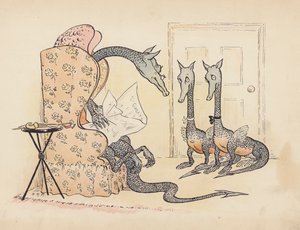 Ilustrace k Malým dvojčatům od S. Rosamond Praeger (barevná litografie) od Sophia Rosamond Praeger