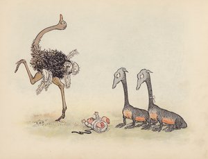 Ilustrace k Malým dvojčatům od S. Rosamond Praeger (barevná litografie) od Sophia Rosamond Praeger