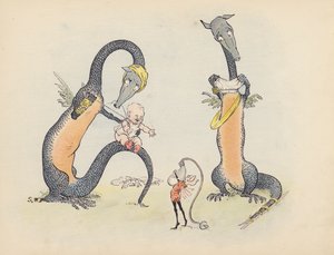 Ilustrace k Malým dvojčatům od S. Rosamond Praeger (barevná litografie) od Sophia Rosamond Praeger