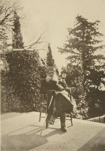 Ruský autor Leo Tolstoy, Gaspra, Krym, Rusko, 1902. od Sophia Andreevna Tolstaya