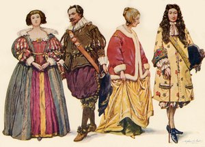 Oděv za vlády Karla I. a II. a Jakuba II., 1640-1686, 1903, 1937.