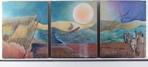 Triptych (smíšená média)