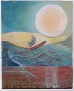 Triptych (smíšená média)