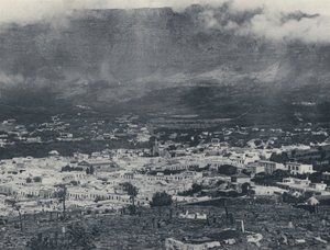 Kapské Město a Stolová hora (černobílá fotografie) od South African Photographer