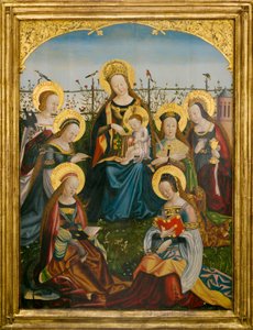 Triptych Panny Marie s dítětem a světci (střední panel)