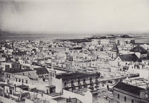 Cádiz: Vista General Desde la Torre de Tavira (černobílá fotografie) od Spanish Photographer